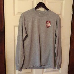 2005 ACC Football Championship Gray Long Sleeve T-Shirt Mens Medium M FSU VT